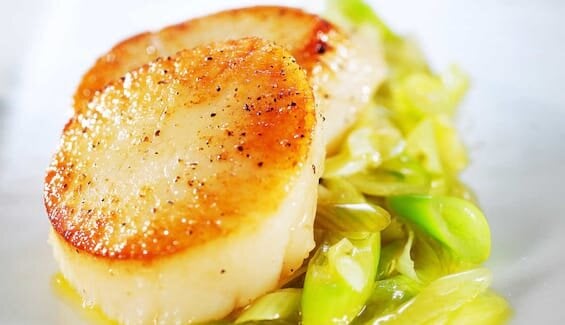 Saint-Jacques de Norvège, citron et gingembre