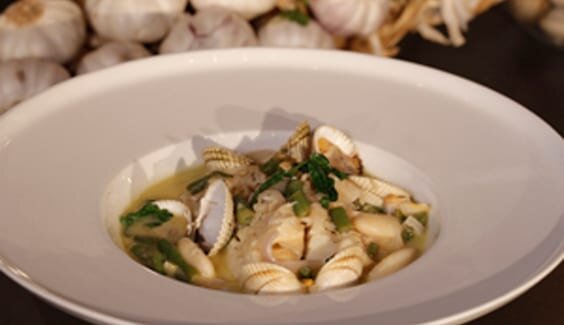 Cassolette de morue de Norvège et coques