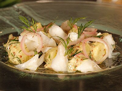 Salade de cabillaud de Norvège aux pommes de terre