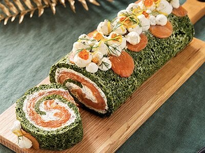 Cake roulé au saumon de Norvège