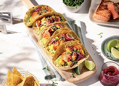 Tacos de saumon de Norvège