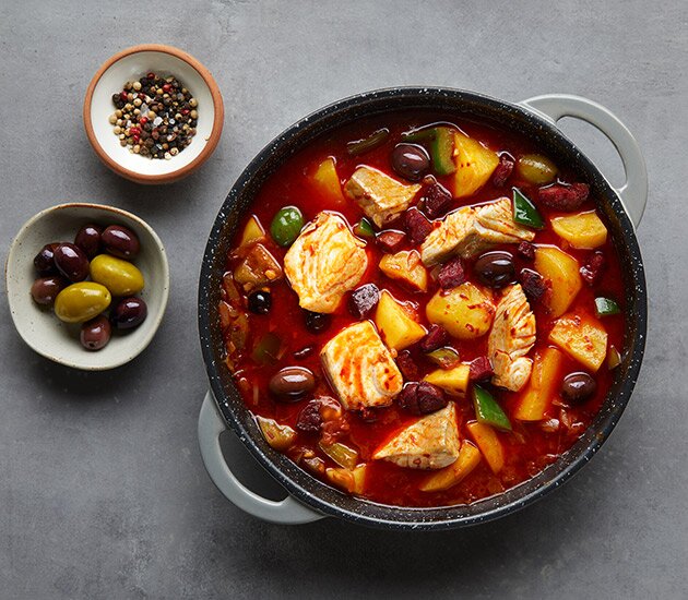 Ragoût de lieu noir de Norvège