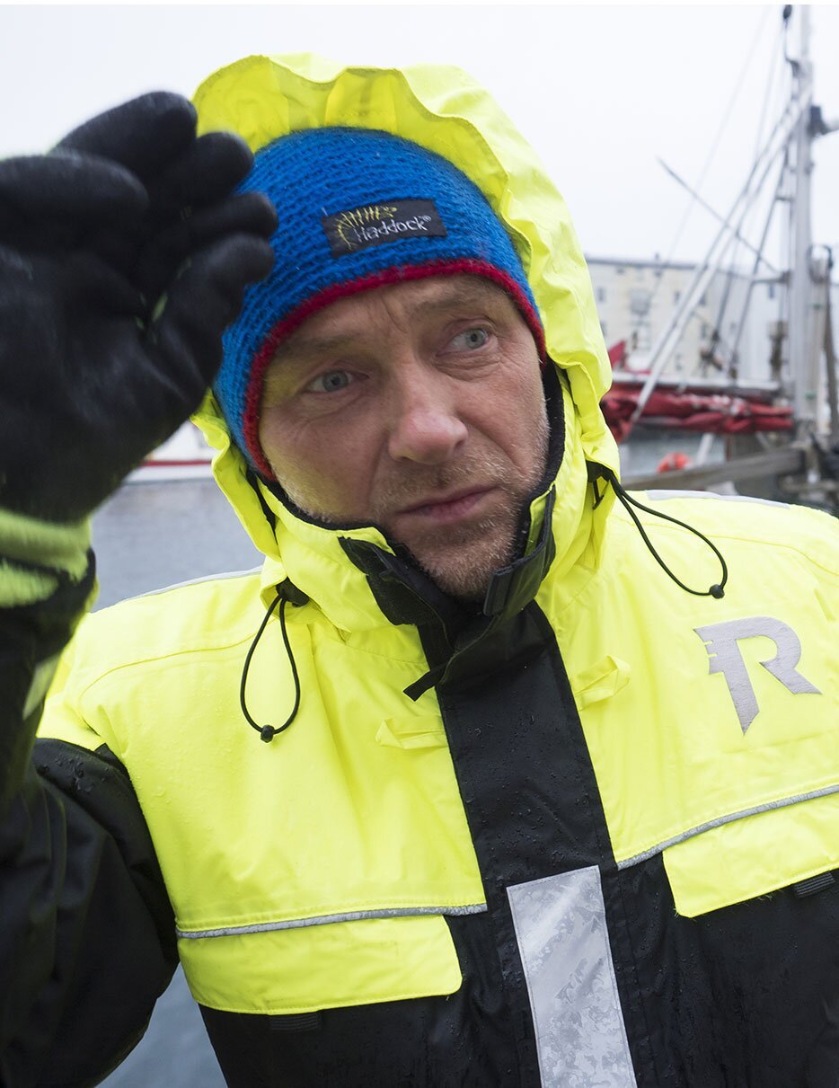 Portrait de Pål Arild Pettersen par mauvais temps